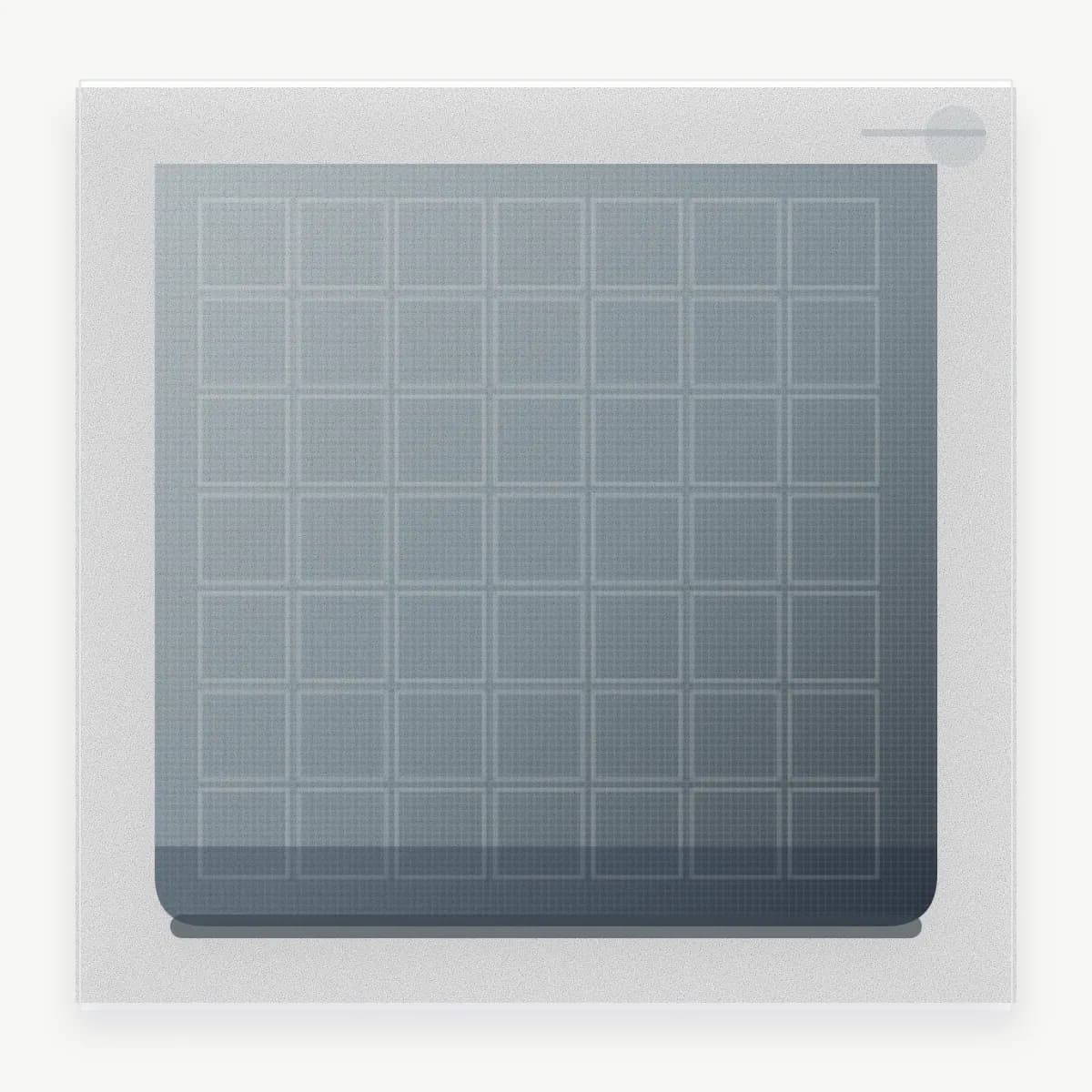 White background carpet tile sample showing modular square structure and commercial backing edge